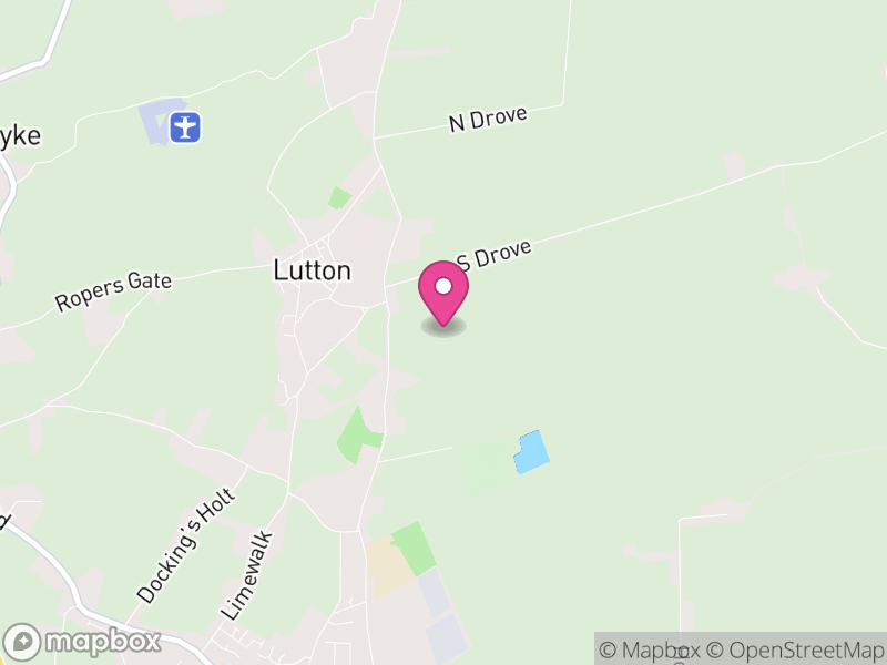 Map of Lutton, South Holland