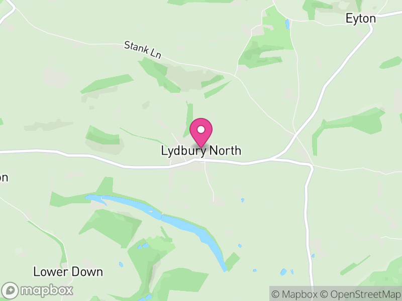 Map of Lydbury North, England