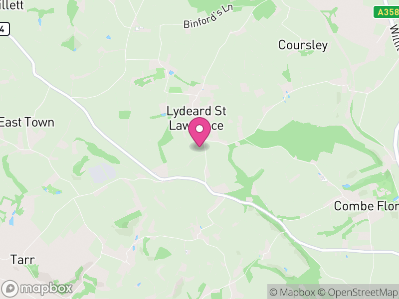 Map of Lydeard St. Lawrence, Somerset