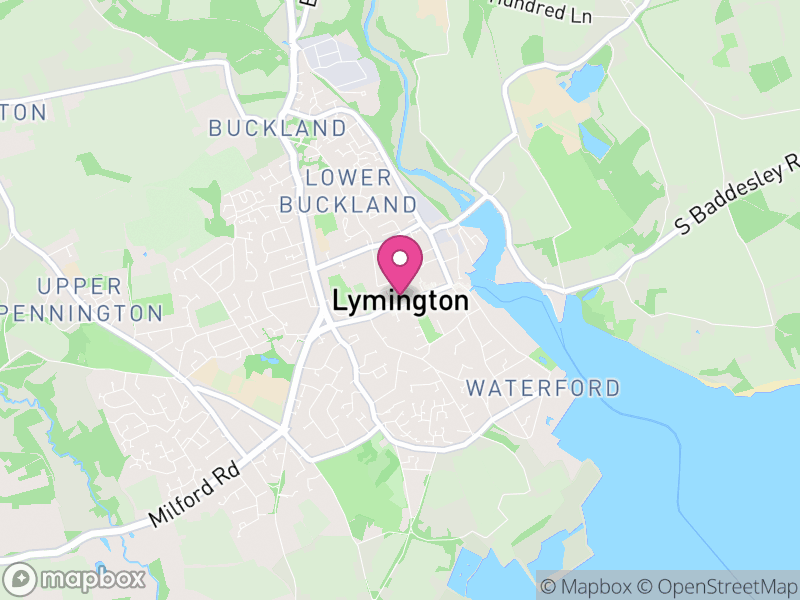 Map of Lymington and Pennington, New Forest