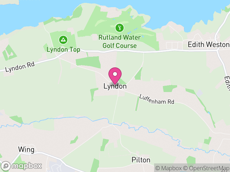 Map of Lyndon, Rutland