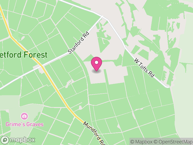 Map of Lynford, Breckland