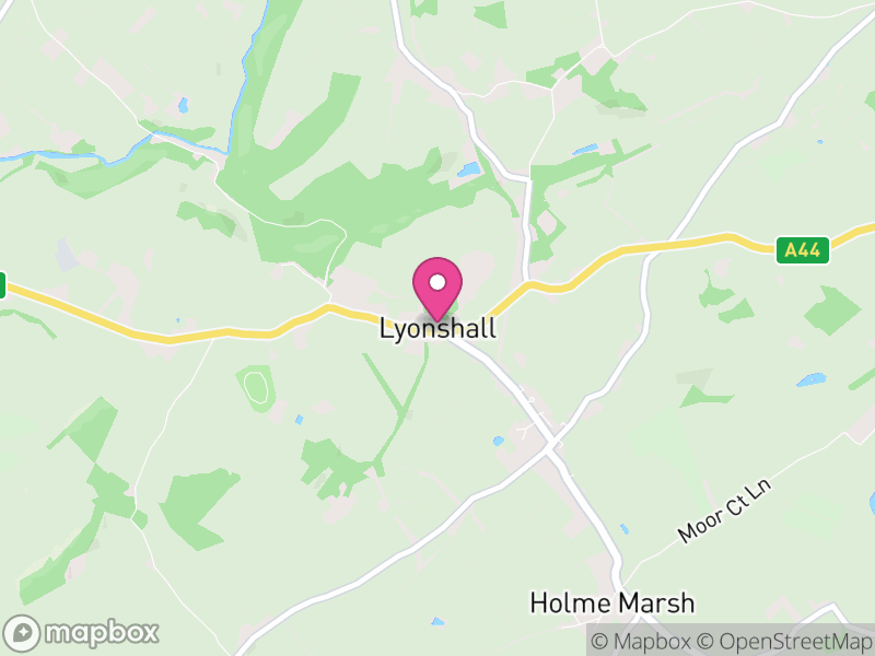 Map of Lyonshall, Herefordshire