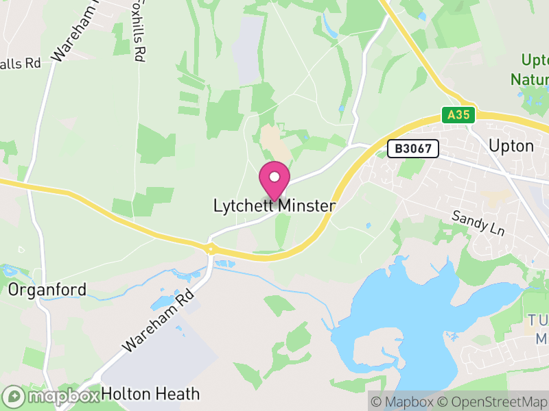 Map of Lytchett Minster and Upton, Dorset