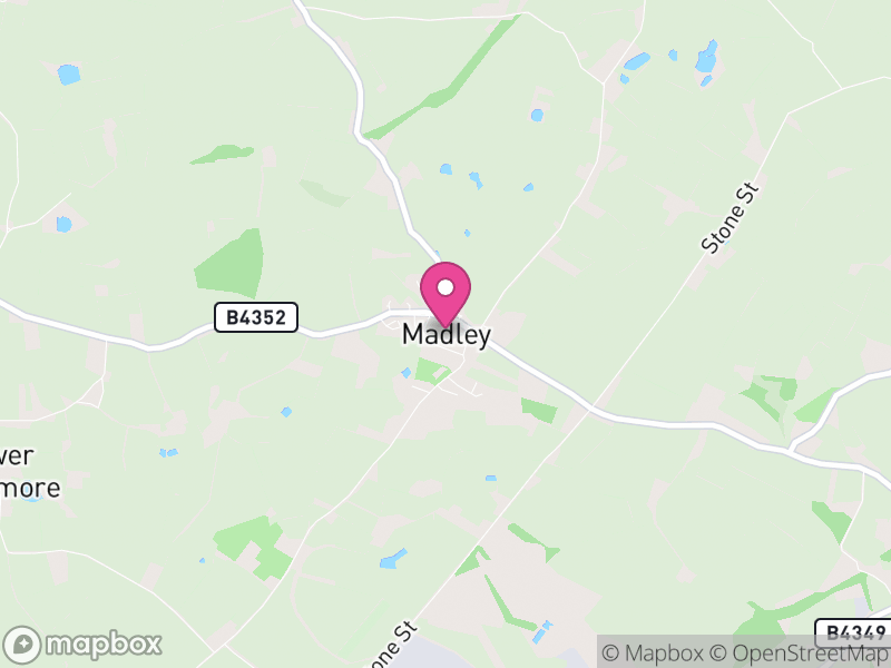 Map of Madley, Herefordshire