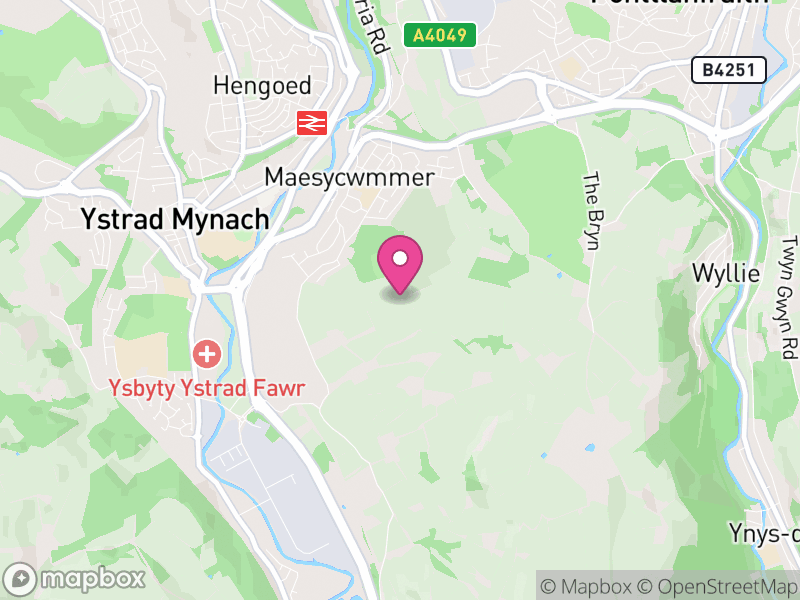 Map of Maesycwmmer, Caerphilly