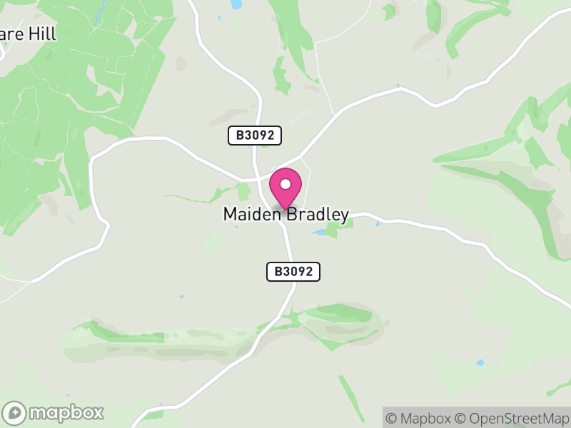 Map of Maiden Bradley with Yarnfield, Wiltshire