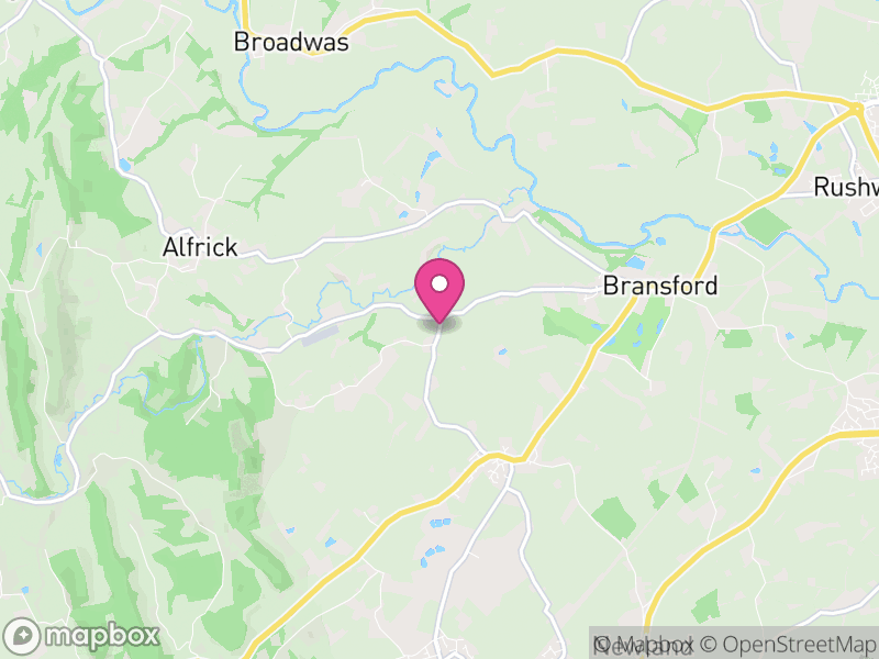 Map of Malvern Hills, Worcestershire