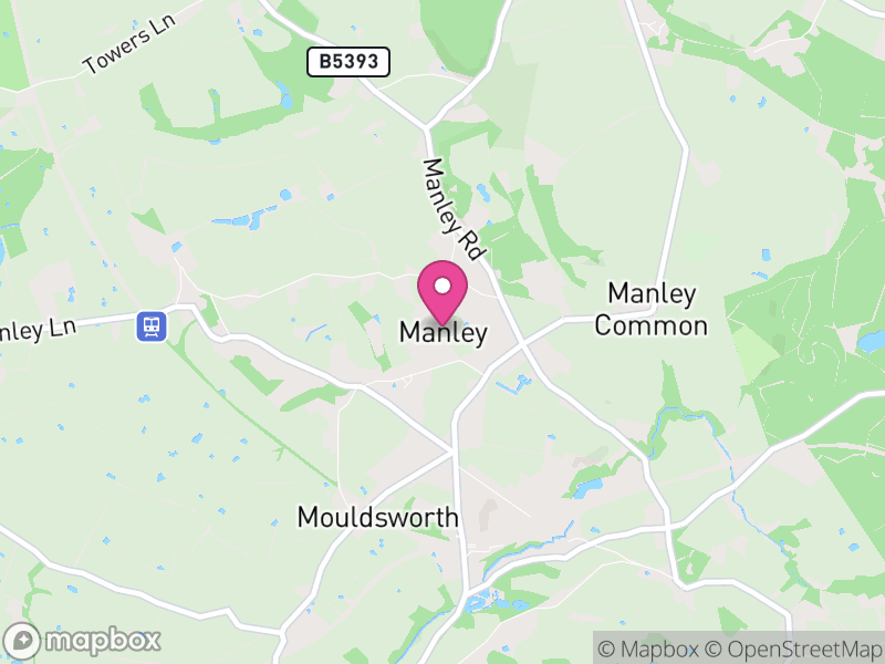 Map of Manley, Cheshire West and Chester