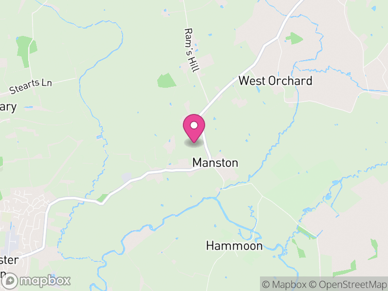 Map of Manston, Dorset