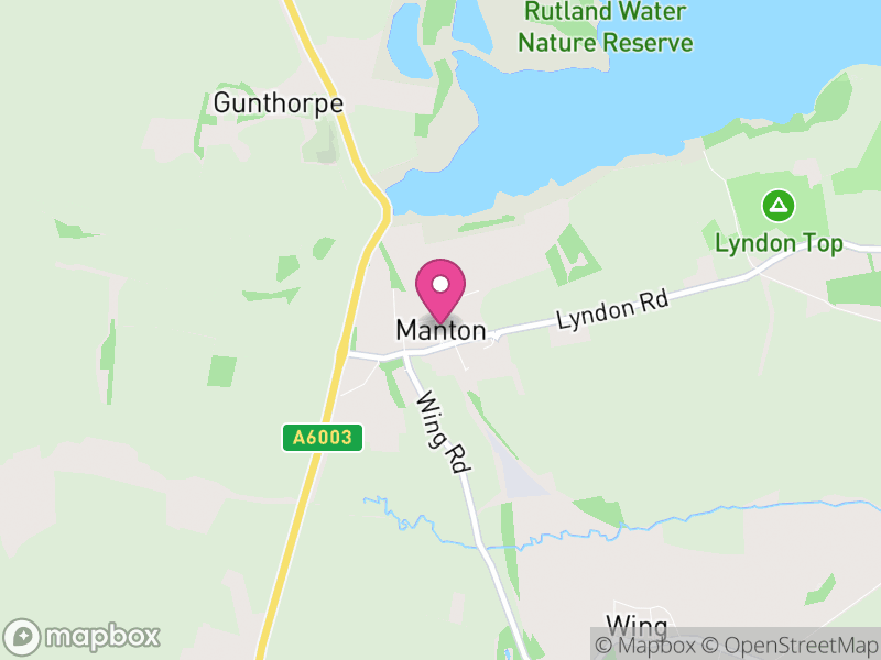 Map of Manton, Rutland