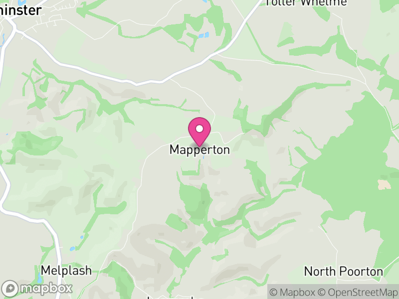 Map of Mapperton, Dorset