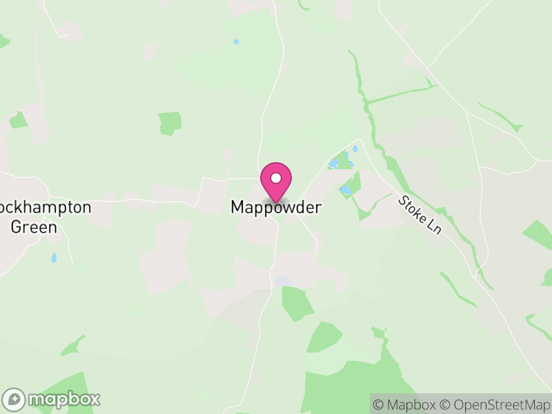 Map of Mappowder, Dorset