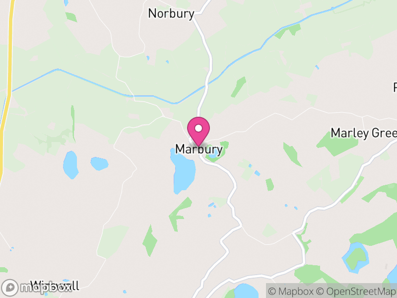 Map of Marbury and District, Cheshire East