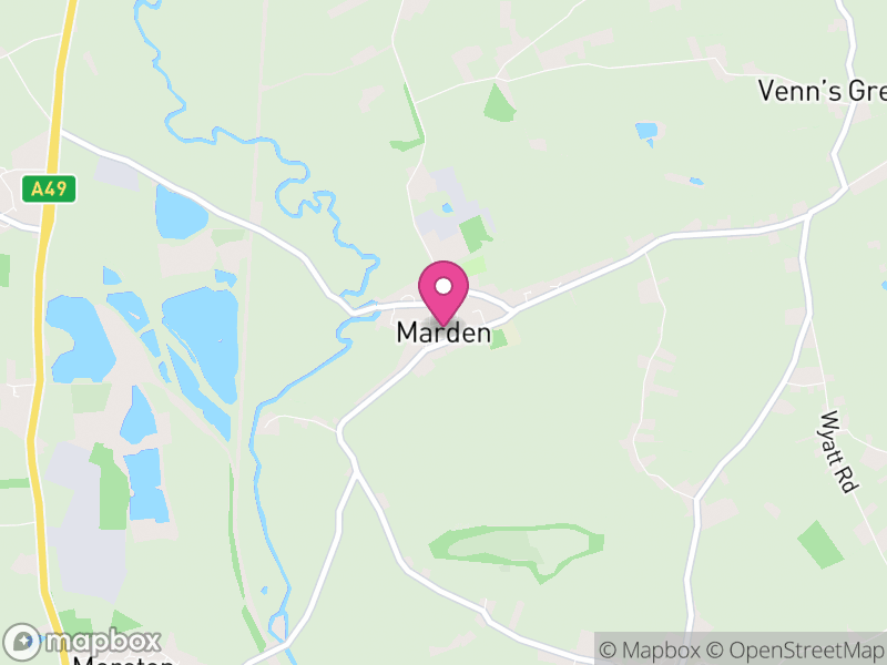 Map of Marden, Herefordshire