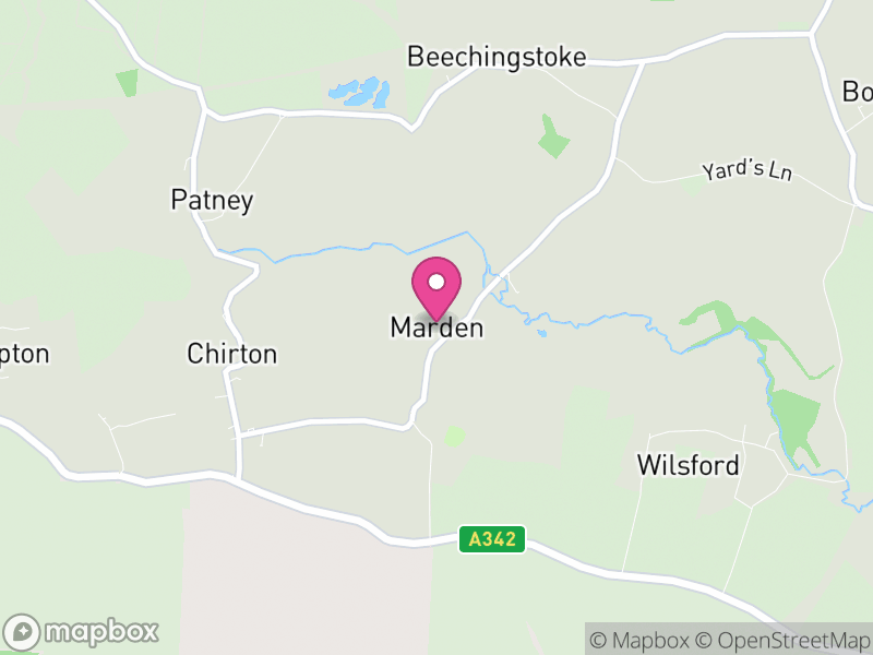 Map of Marden, Wiltshire