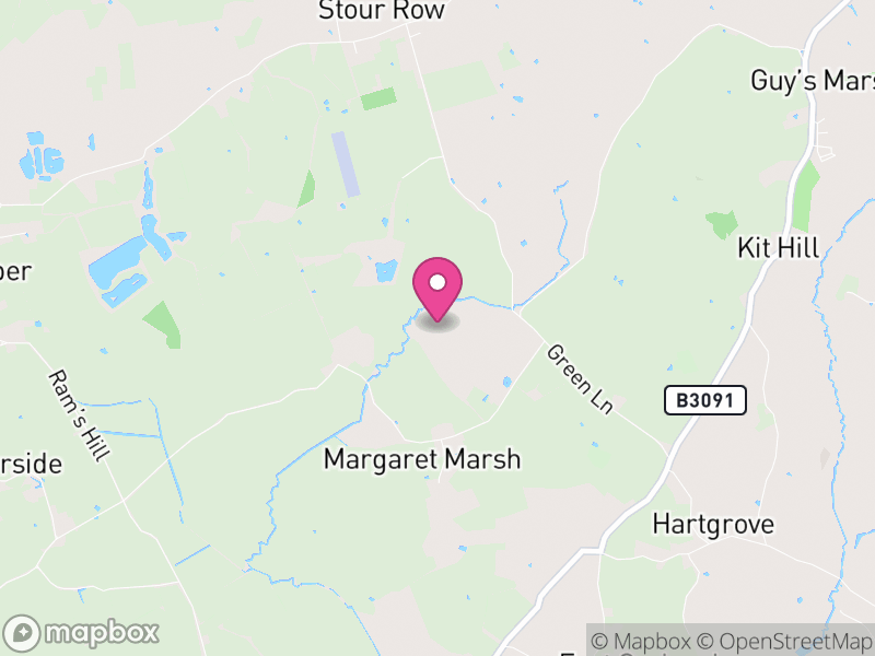 Map of Margaret Marsh, Dorset