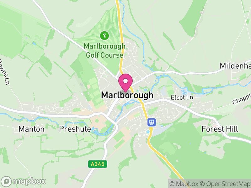 Map of Marlborough, Wiltshire