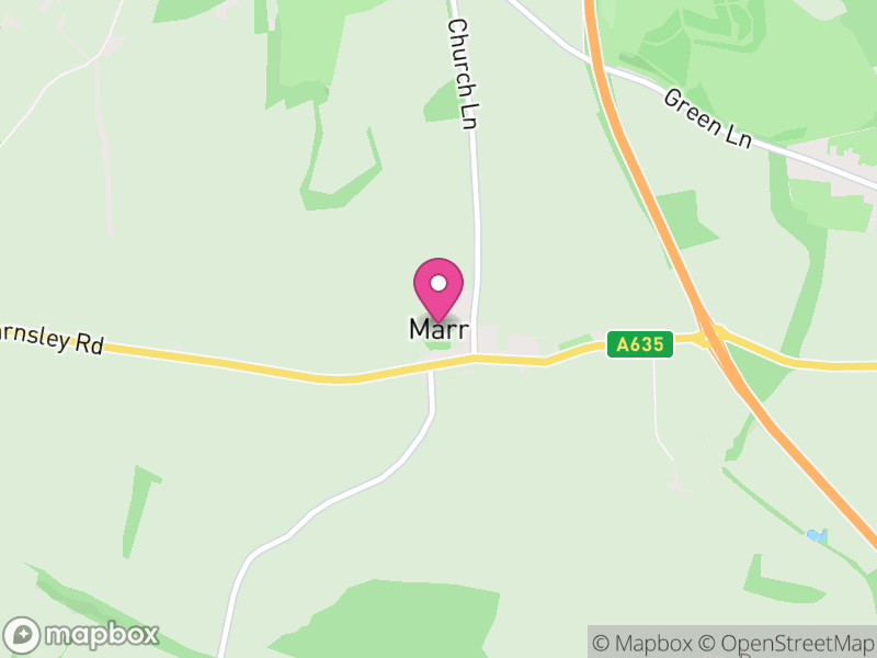 Map of Marr, Doncaster