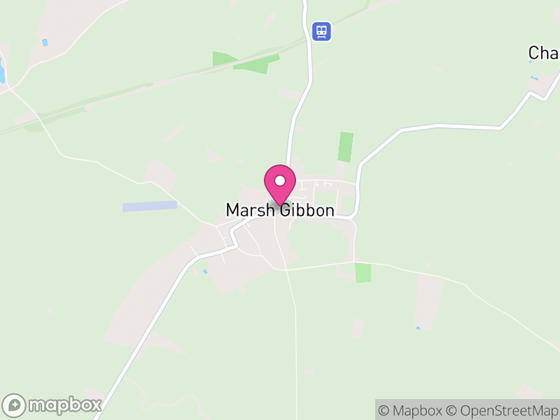 Map of Marsh Gibbon, Buckinghamshire