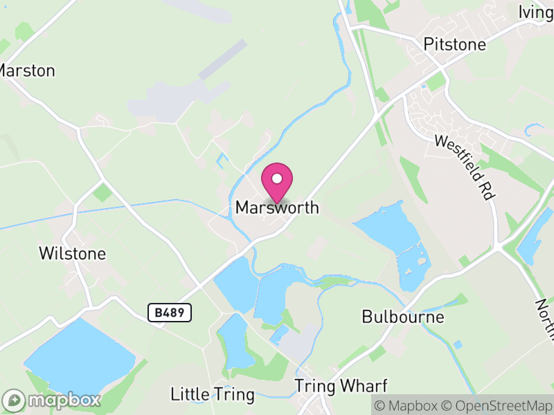 Map of Marsworth, Buckinghamshire