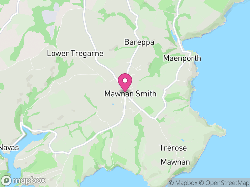 Map of Mawnan, Cornwall