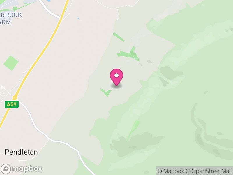 Map of Mearley, Ribble Valley