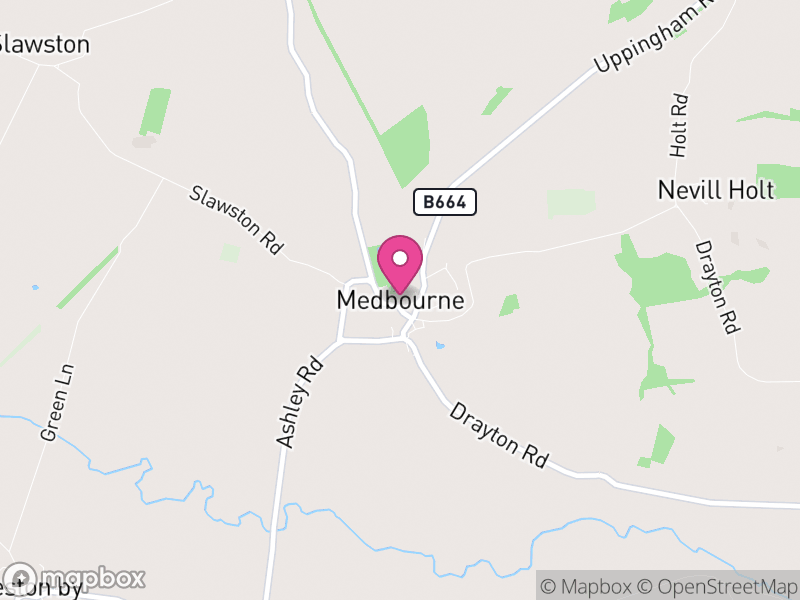 Map of Medbourne, Harborough