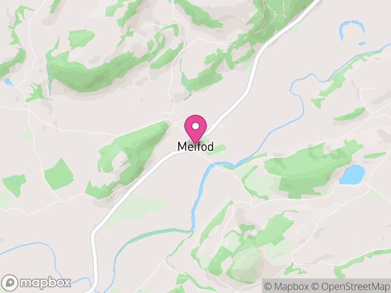 Map of Meifod, Powys