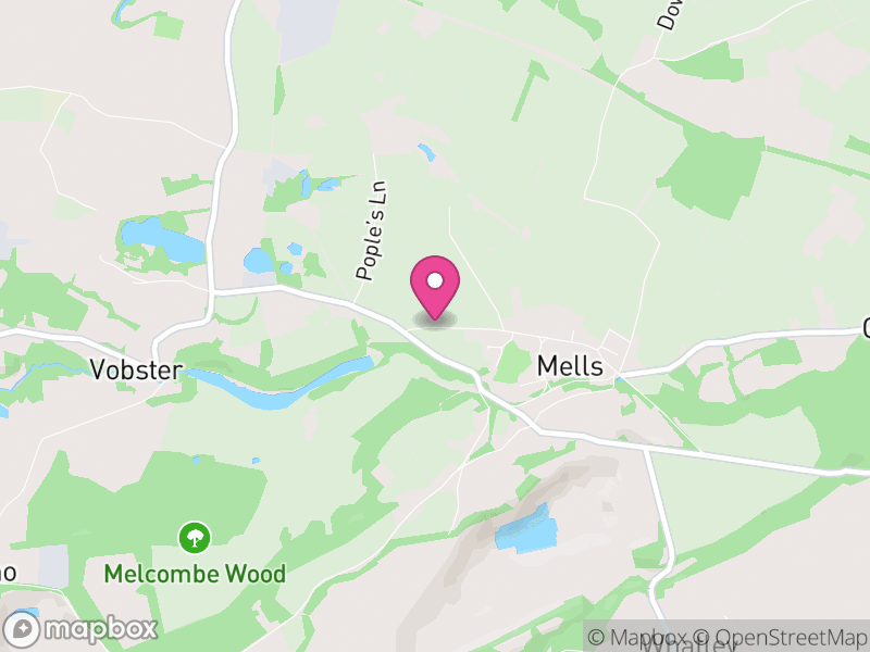 Map of Mells, Somerset