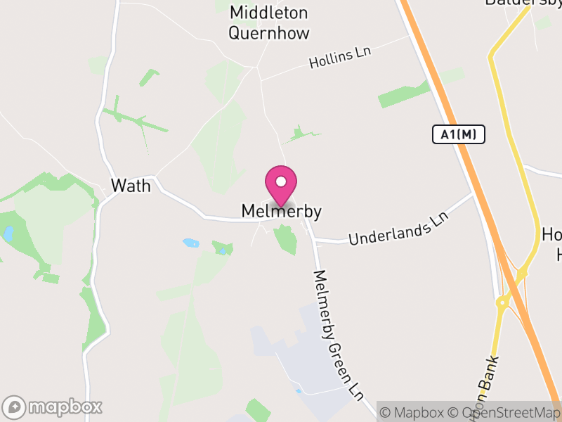 Map of Melmerby, North Yorkshire