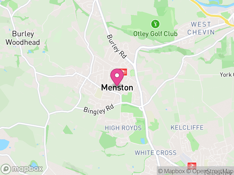 Map of Menston, Bradford
