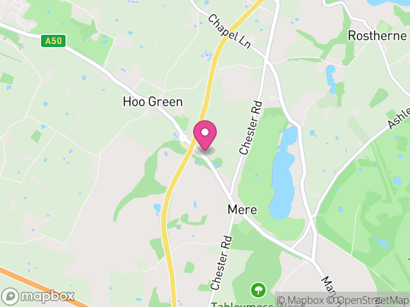 Map of Mere, Cheshire East