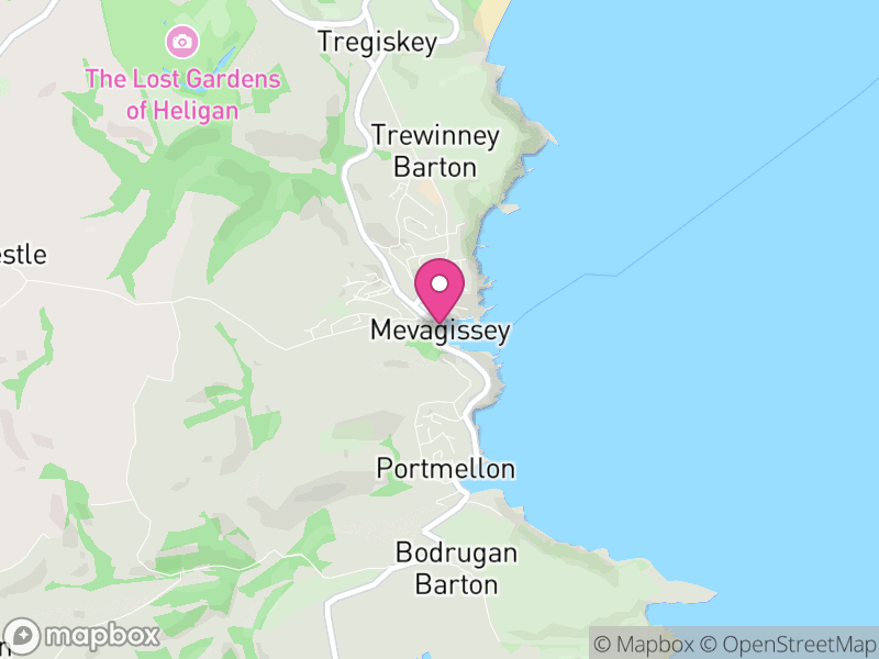 Map of Mevagissey, Cornwall