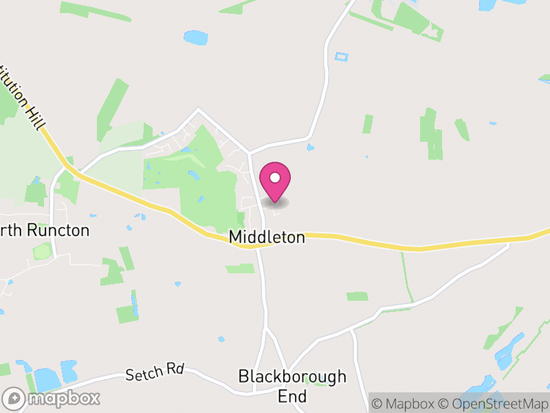 Map of Middleton, King's Lynn and West Norfolk