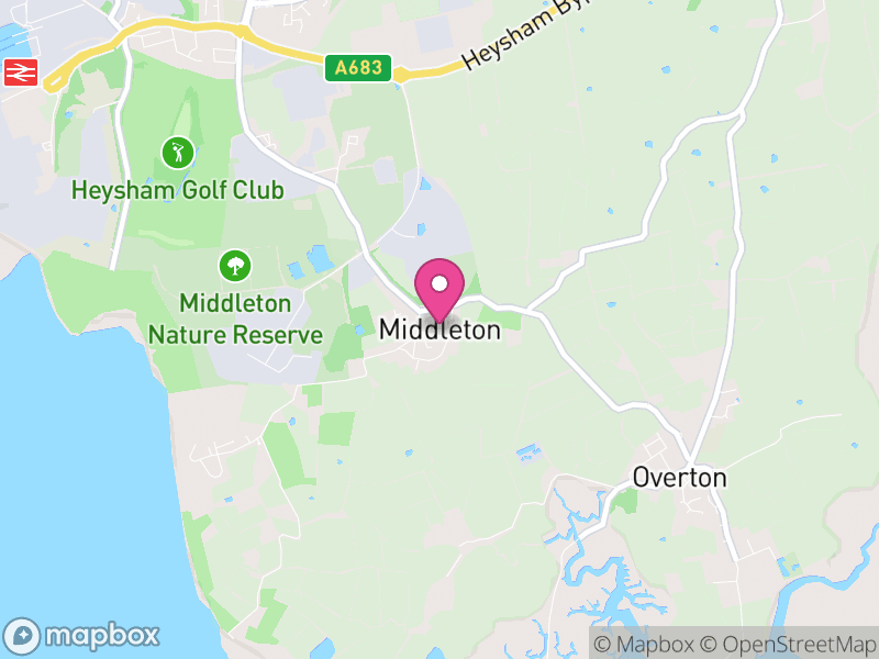 Map of Middleton, Lancaster