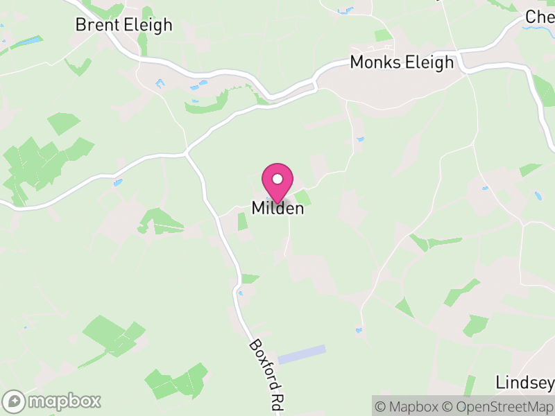 Map of Milden, Babergh