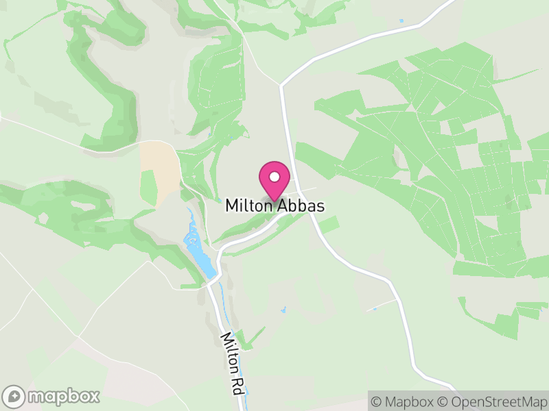 Map of Milton Abbas, Dorset