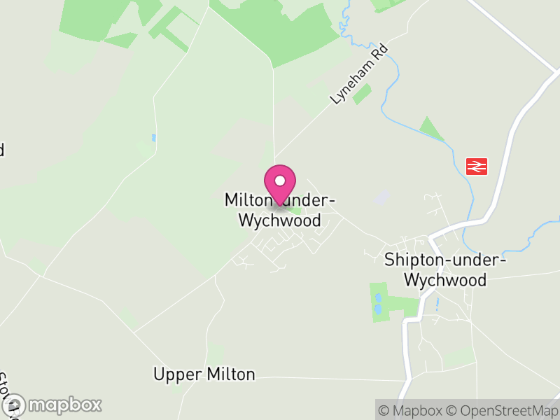 Map of Milton-under-Wychwood, West Oxfordshire