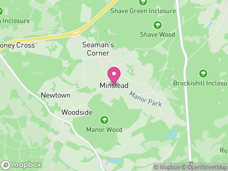 Map of Minstead, New Forest