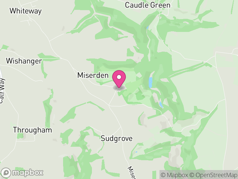 Map of Miserden, Stroud