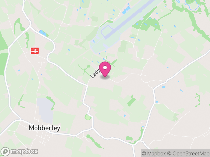 Map of Mobberley, Cheshire East