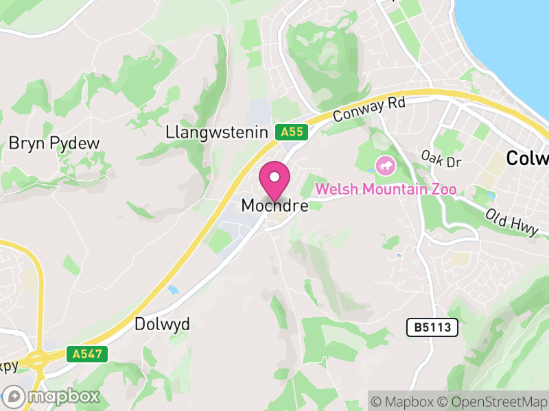 Map of Mochdre, Conwy