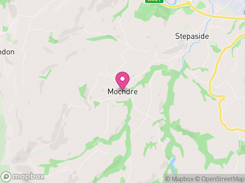 Map of Mochdre, Powys