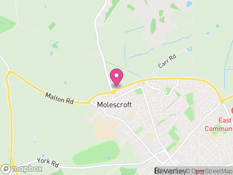 Map of Molescroft, East Riding of Yorkshire