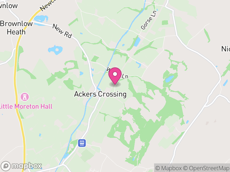 Map of Moreton cum Alcumlow, Cheshire East