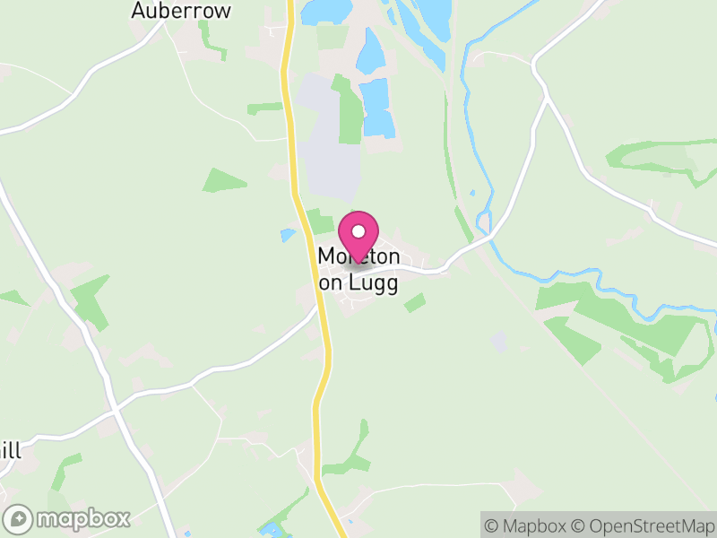 Map of Moreton on Lugg, Herefordshire