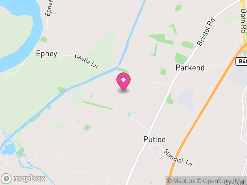 Map of Moreton Valence, Stroud