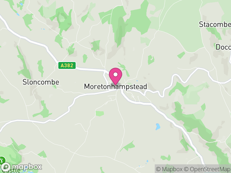 Map of Moretonhampstead, Teignbridge