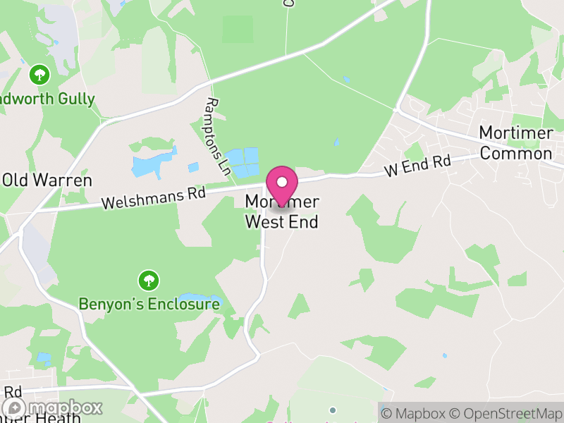 Map of Mortimer West End, Basingstoke and Deane